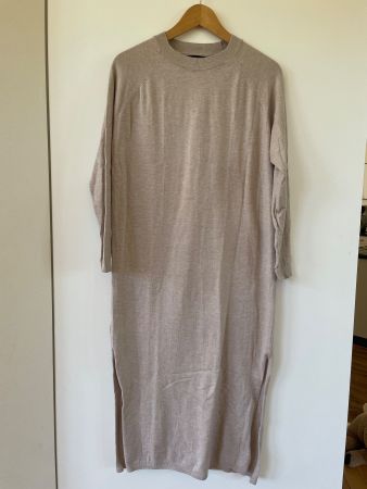 MNG Mango Strickkleid / Maxikleid Beige Gr. XS (Top Zustand)