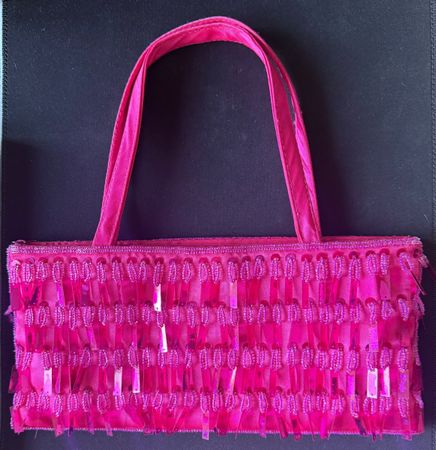 Petit sac à main rose 