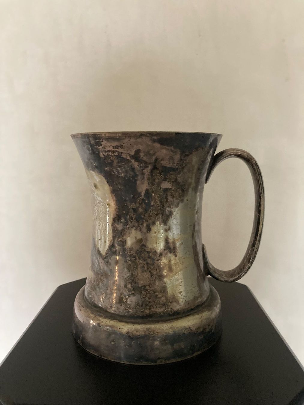 Tazze: Antiker Becher versilbert mit Patina – Usato da Luzern venduto da Aura13 2