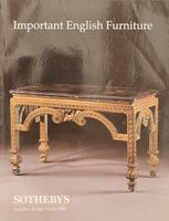 Sotheby's Important English Furniture London 9 Fri July 1999