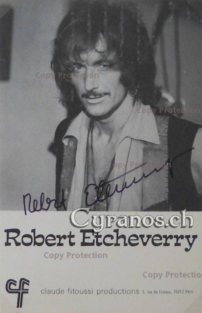 Autografi: Robert Etcheverry (1937-2007) Schauspieler - Autogramm – Usato da Dietikon venduto da cyranos1
