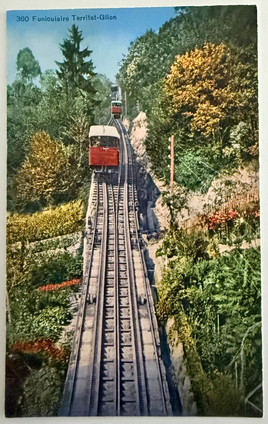 Ansichtskarten: Finiculaire Territet - Glion - Carte ancienne – Gebraucht aus Lutry von Ediego