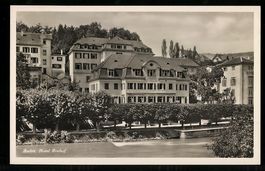 AK Baden, Hotel Freihof, 1929