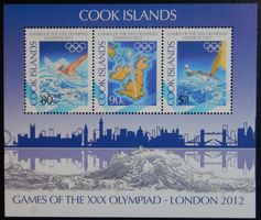 Cook Islands Kat. Block 235 ** 2012 Olympia