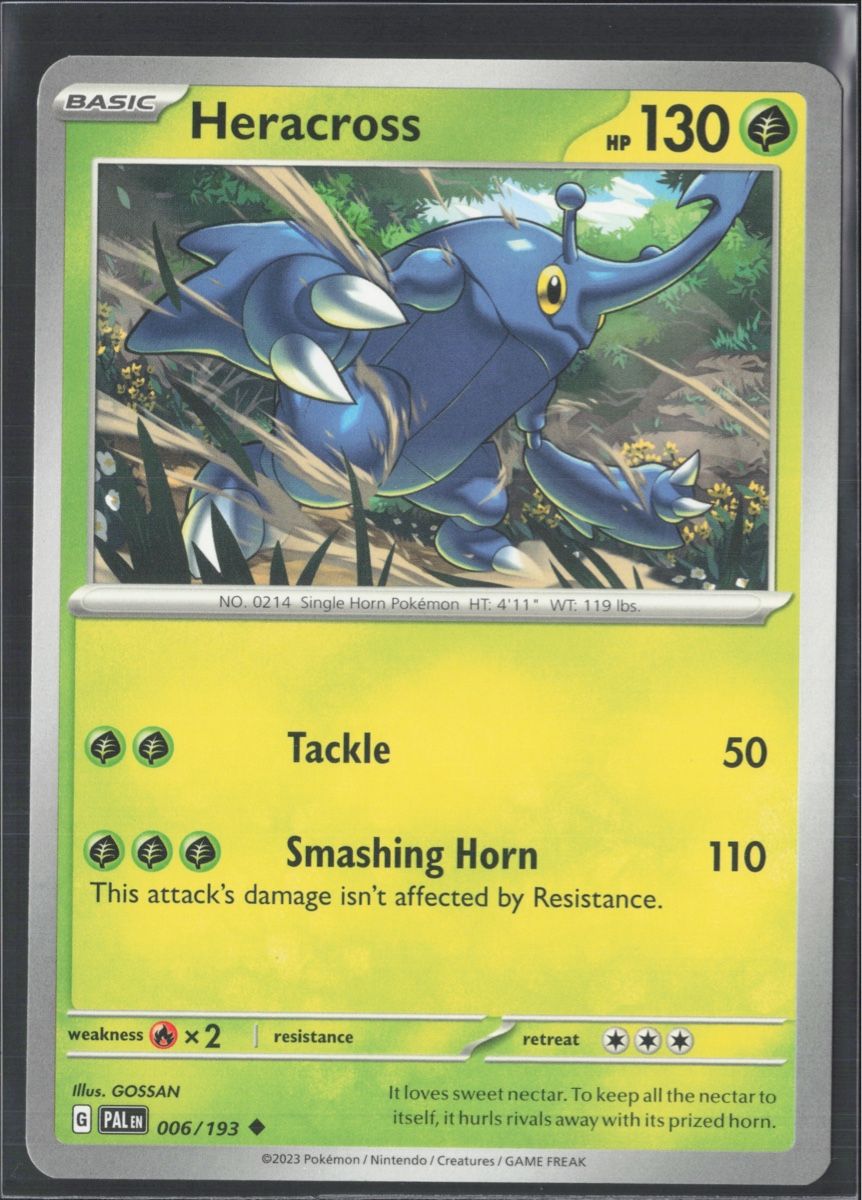 Pokémon Carte collezionabili: POKÉMON / Heracross / Paldea Evolved 🇺🇸 – Usato da Herzogenbuchsee venduto da TCG-High-Quality