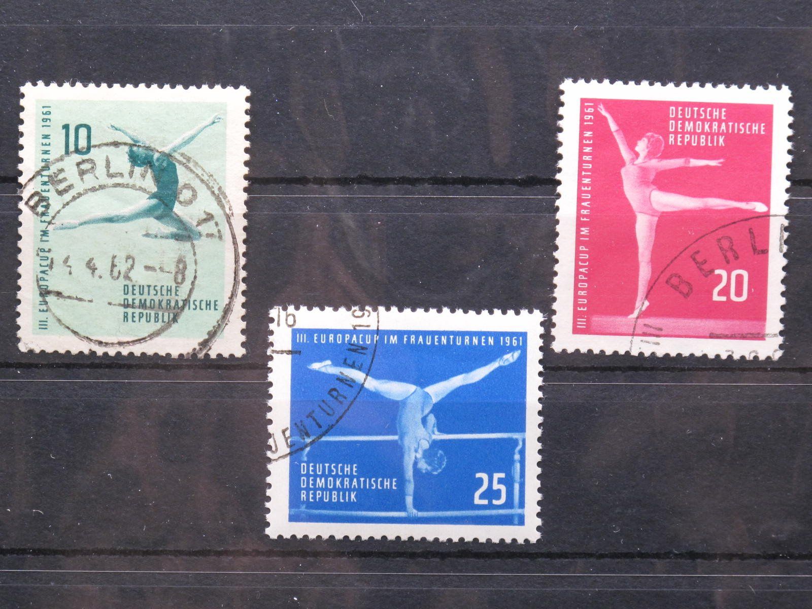 Tutti i francobolli: DDR 1961 Kunstturnen gest – Usato da Wil SG venduto da fva01