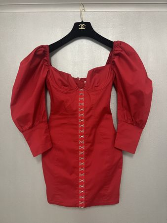 Rotes Damenkleid (Trend) – sexy, Gr.32-34