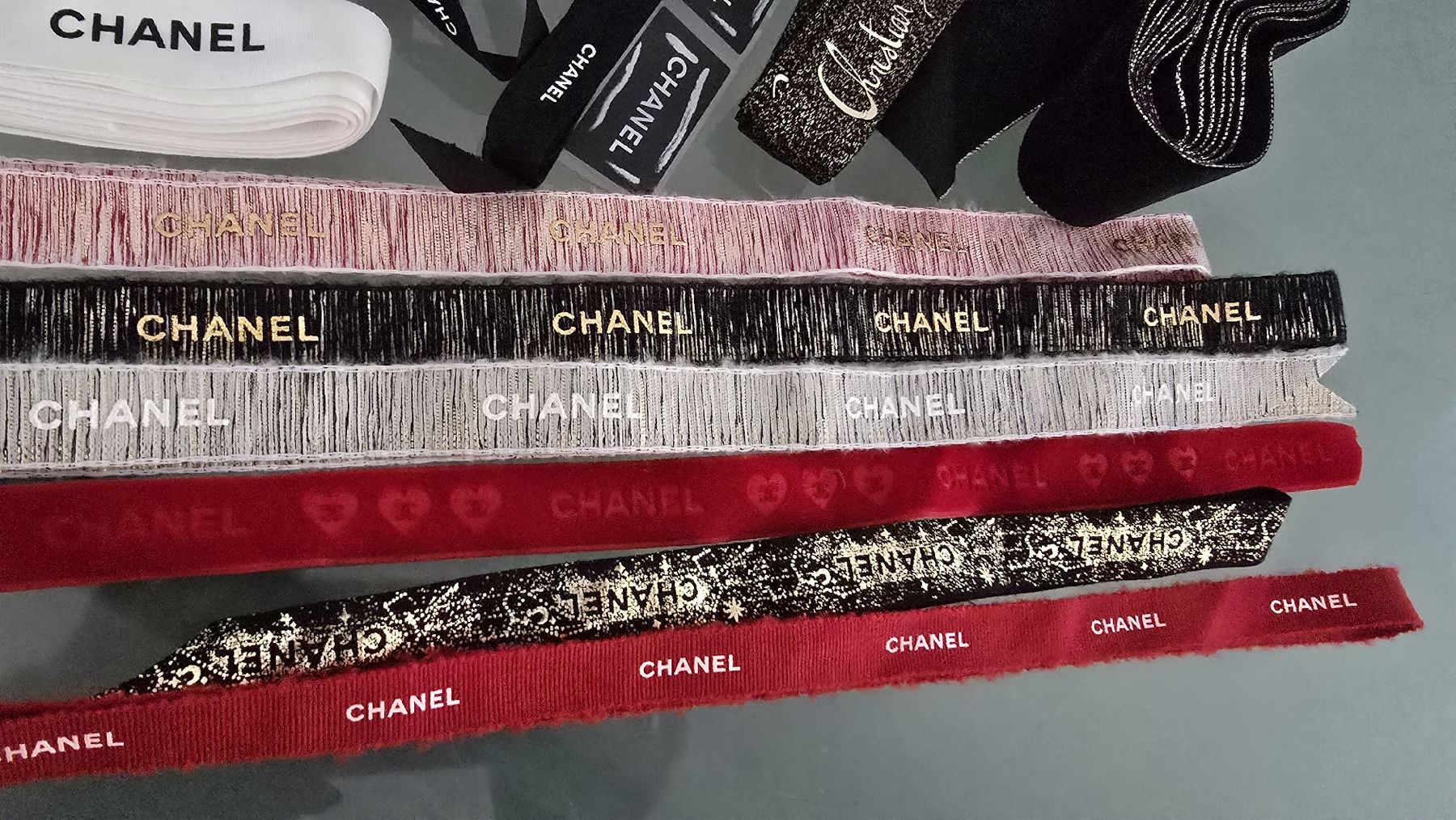 Nastri decorativi: Dior,Chanel Bänder -Tüte – Usato da wallisellen venduto da funkelsternchen5 6