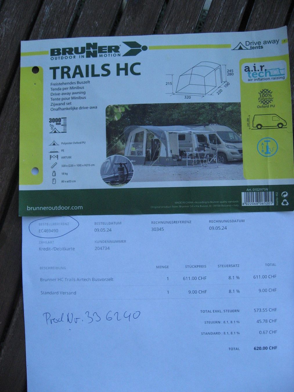 Vorzelte & Markisen: Busvorzelt Brunner Trails – Gebraucht aus Egg SZ von Palomita50