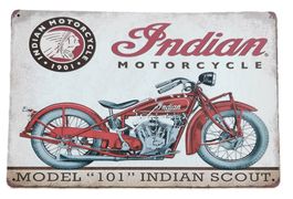 INDIAN MOTORCYCLE - Blechschild  (neu/OVP)