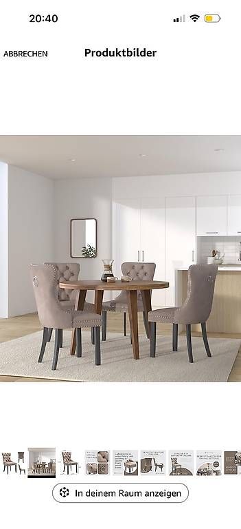 Stühle: 6 Luxuriöse Samt Esszimmerstühle-Set – Neu (gemäss Beschreibung) aus Wetzikon ZH von iva_f65f 3