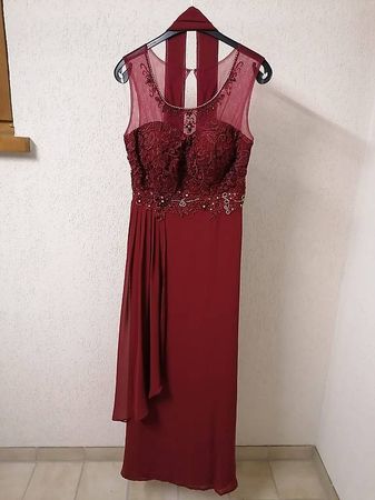 Abendkleid weinrot L/XL