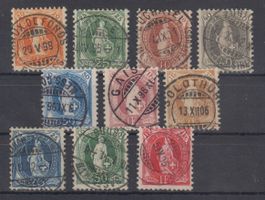 Hélvétie Debout 66D - 75D oblitérés (192.--)