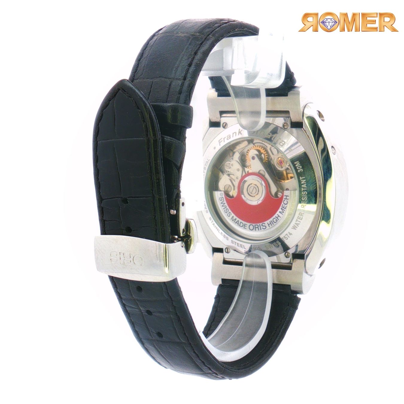 Oris Orologi: ORIS CHRONOGRAPH FRANK SINATRA BLACK LEDERBAND – Usato da Winterthur venduto da Romer.Uhren.Schmuck 3