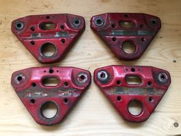 4x Rote Gabelplatte Puch Maxi Gabel original