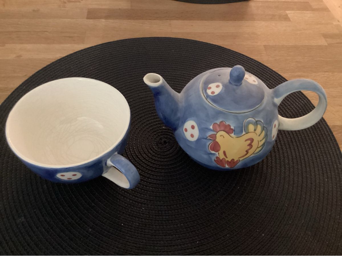 Teekannen: Teekanne mit Tasse  – Gebraucht aus Baden von Areekarl 2