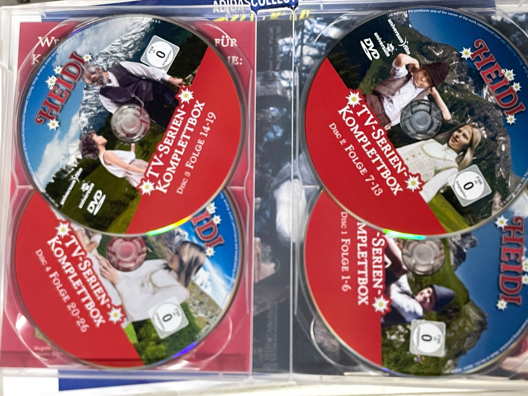 Tutti i DVDs: Heidi 1-4 - Komplettbox – Usato da Muri b. Bern venduto da AdidasCollector 2