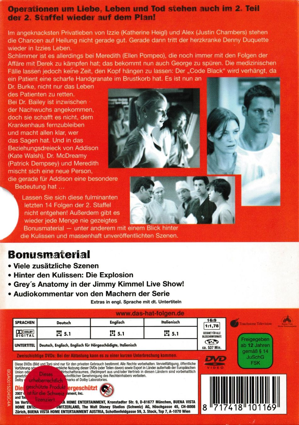 Tutti i DVDs: DVD -  Grey's Anatomy - Staffel 2 – Usato da Langnau am Albis venduto da MediaRescuerKeLoX 1