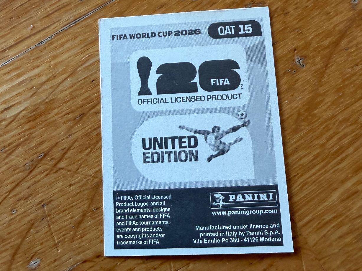 Panini Carte collezionabili: Panini QAT 15 Abdulaziz Hatem – Nuovo (secondo la descrizione) da Zürich venduto da bel5 1