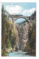 Albulabahn - Soliserbrücke (GR) Dampfzug - Bergün - 1911