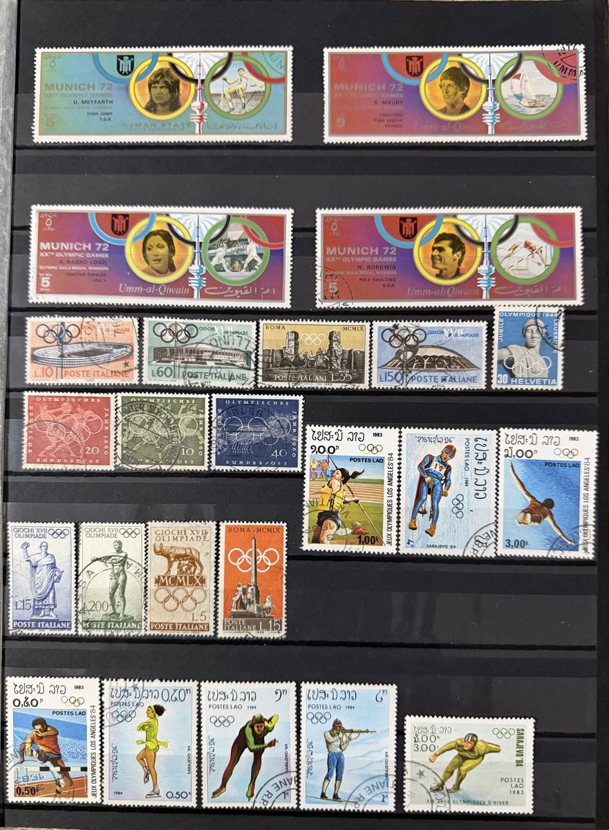 Tous les timbres: Timbres thème Olympiades  – D'occasion à Petit-Lancy par Solcarm