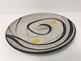 Grosser Teller Ruscha Keramik Signatur Designer K. Tschörner