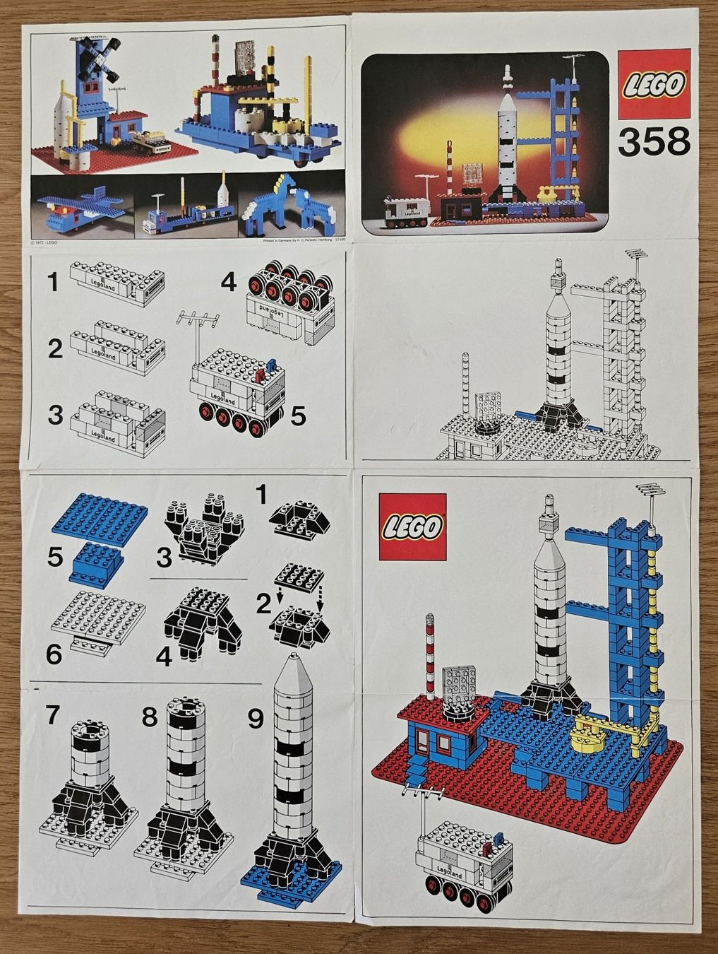 Lego Giocattoli: Lego Legoland 358 - Raketenbasis (1973) – Usato da Schaffhausen venduto da asyouwestley 2