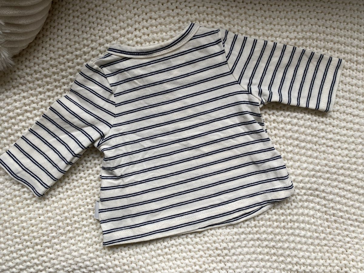 Vertbaudet Hemden, Tops & T-Shirts: Pull rayé taille 1 mois NEUF – Neu (gemäss Beschreibung) aus Fully von Lisa127 1