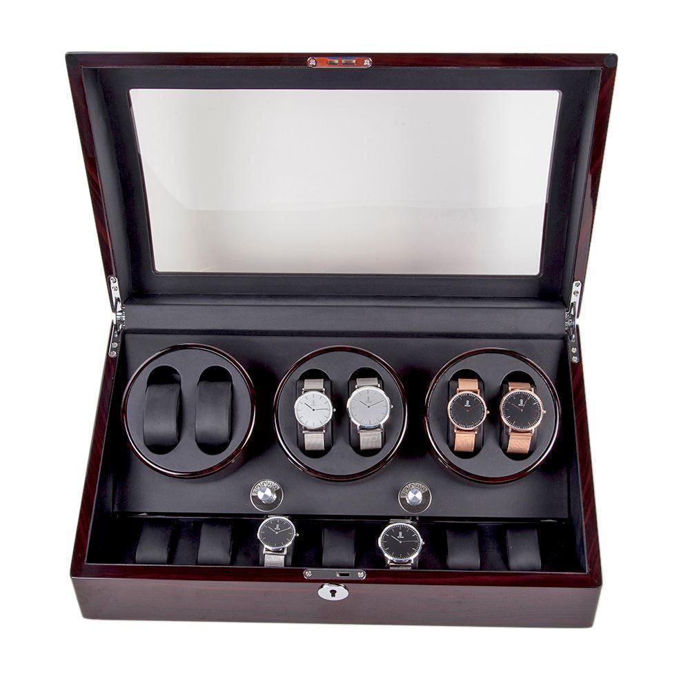 Uhrenboxen: Uhrenbeweger Uhrenbox f. 6+7 Uhren – Neu (gemäss Beschreibung) aus Thun von thunshop