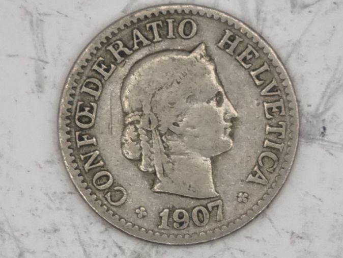 Alle Münzen: 10 rappen 1907 – Gebraucht aus Bure von chap981