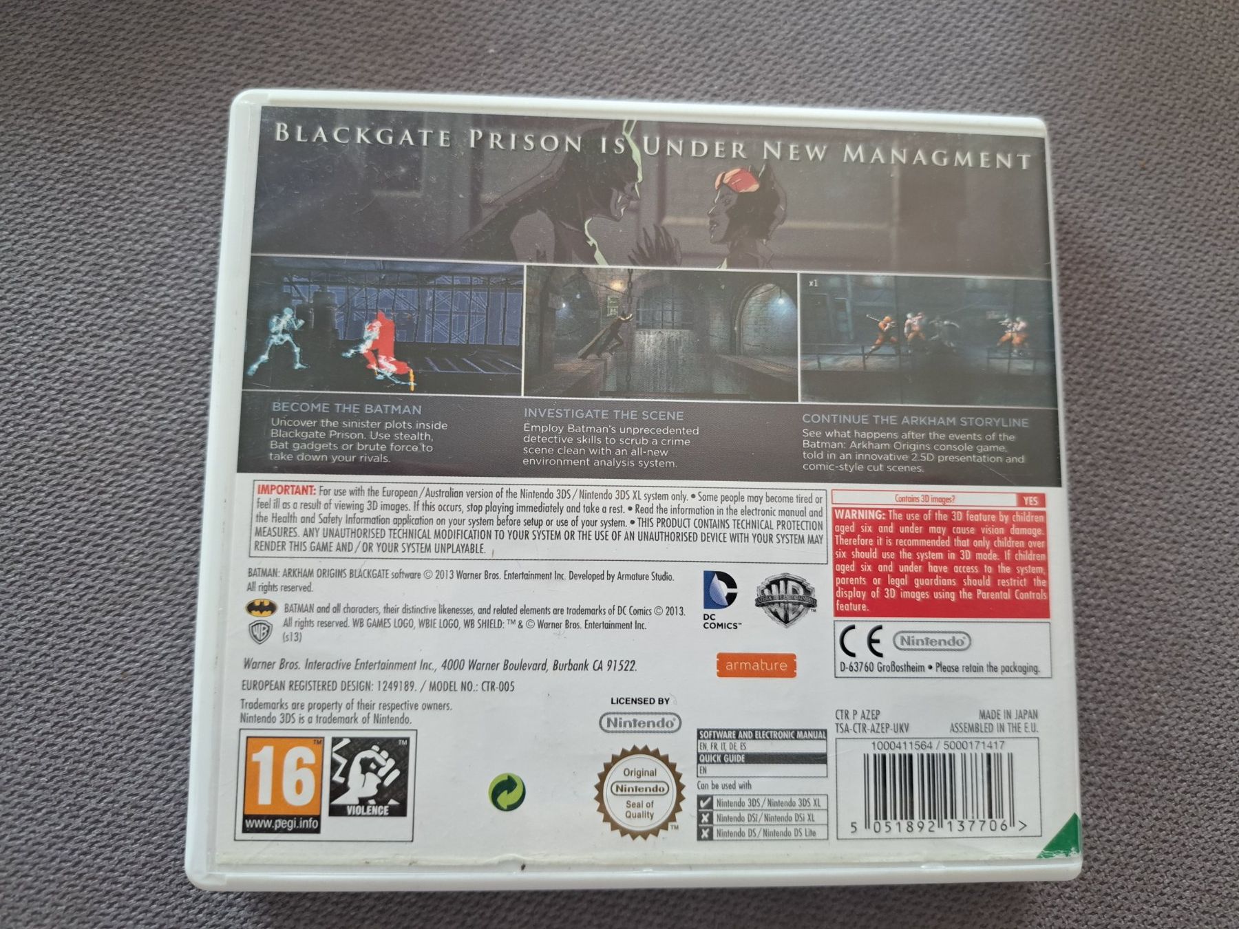 Giochi: Batman : Arkham Origins Blackgate 3DS – Usato da Genève venduto da eng_7ylp 1
