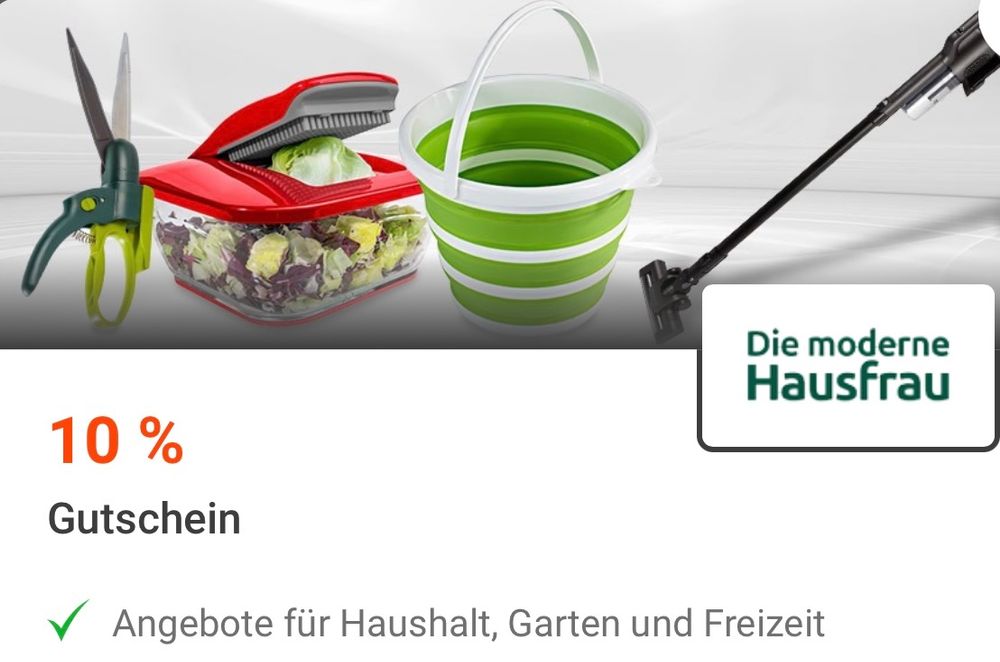 Die Moderne Hausfrau 10% Rabatt Gutschein | Kaufen Auf Ricardo