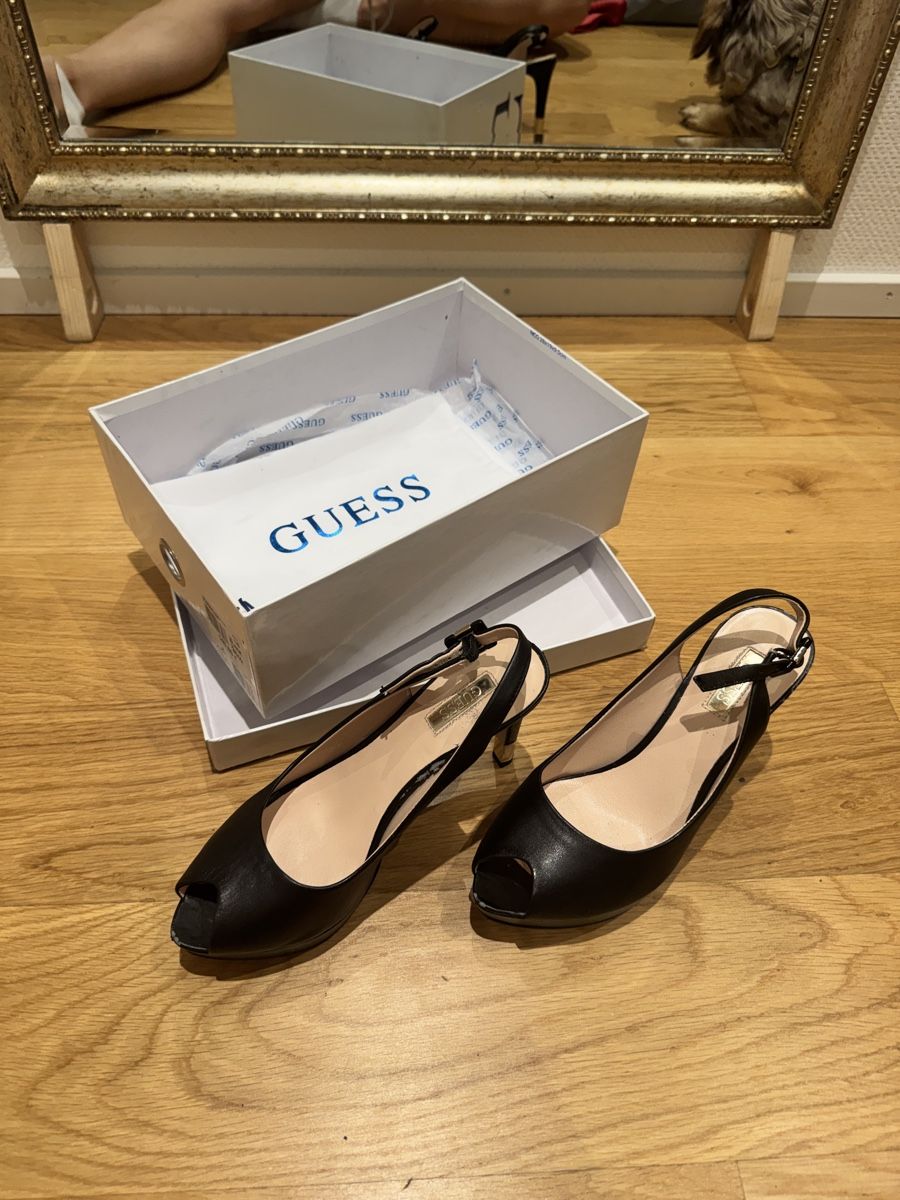 Guess Scarpe da donna: Guess Slingpumps Schwarz, Leder, Gr. 36 1/2 – Usato da Bremgarten AG venduto da val_ch 9