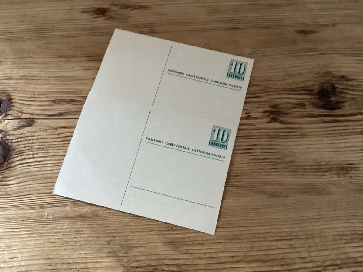 Cartoline: PTT Postkarten, zwei Stück, antik – Nuovo (secondo la descrizione) da Wassen UR venduto da SABDOM
