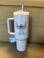 Trinkbecher Stitch Disney 40oz hellblau neu mit Etikett