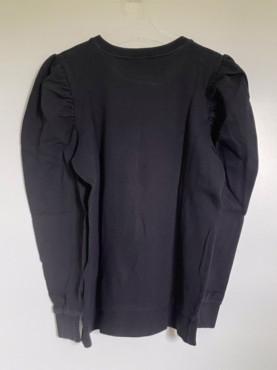 Zara Pullover & Sweatshirts: Pull Zara noir manches bouffantes, taille S – Gebraucht aus Vuadens von Nina11 1