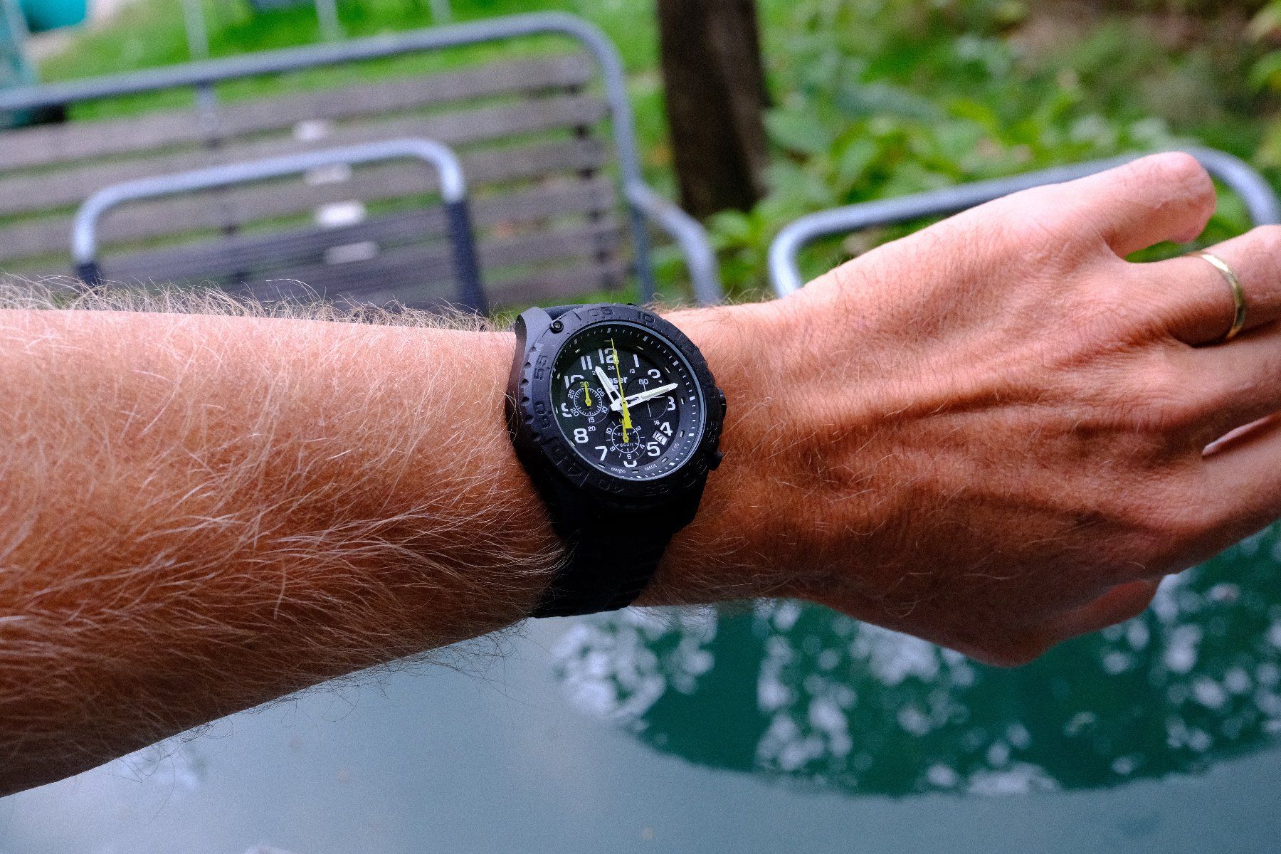 Traser Uhren: Traser Uhr / H3 Chronograph / mb-microtec /ca. 44mm – Defekt aus Bern von Xtralite 6