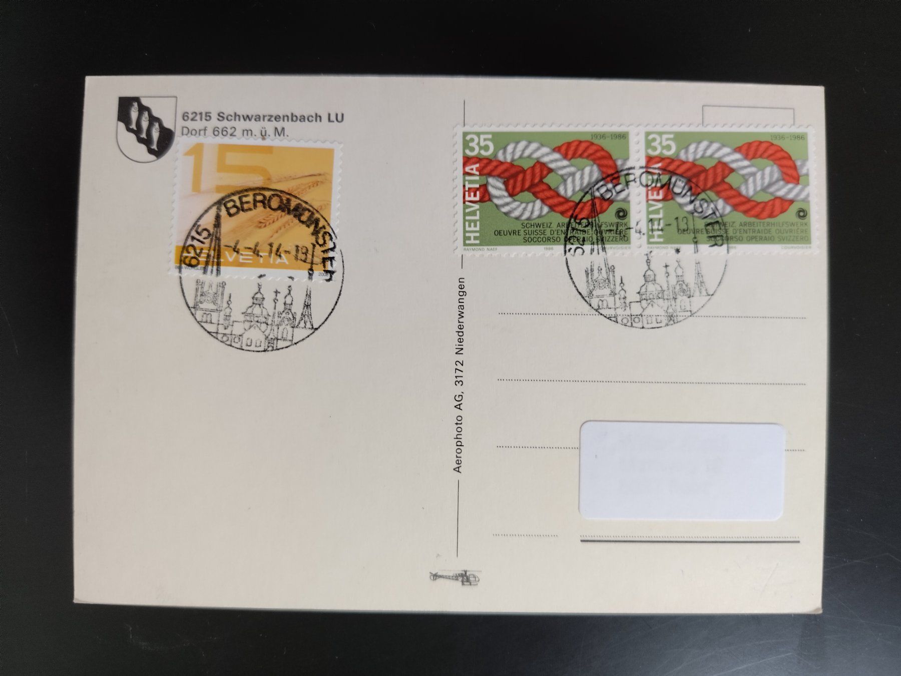 Cartoline postali: Schwarzenbach LU Dorf 662 m ü.M. – Usato da Ohmstal venduto da Lebensfreude05 1