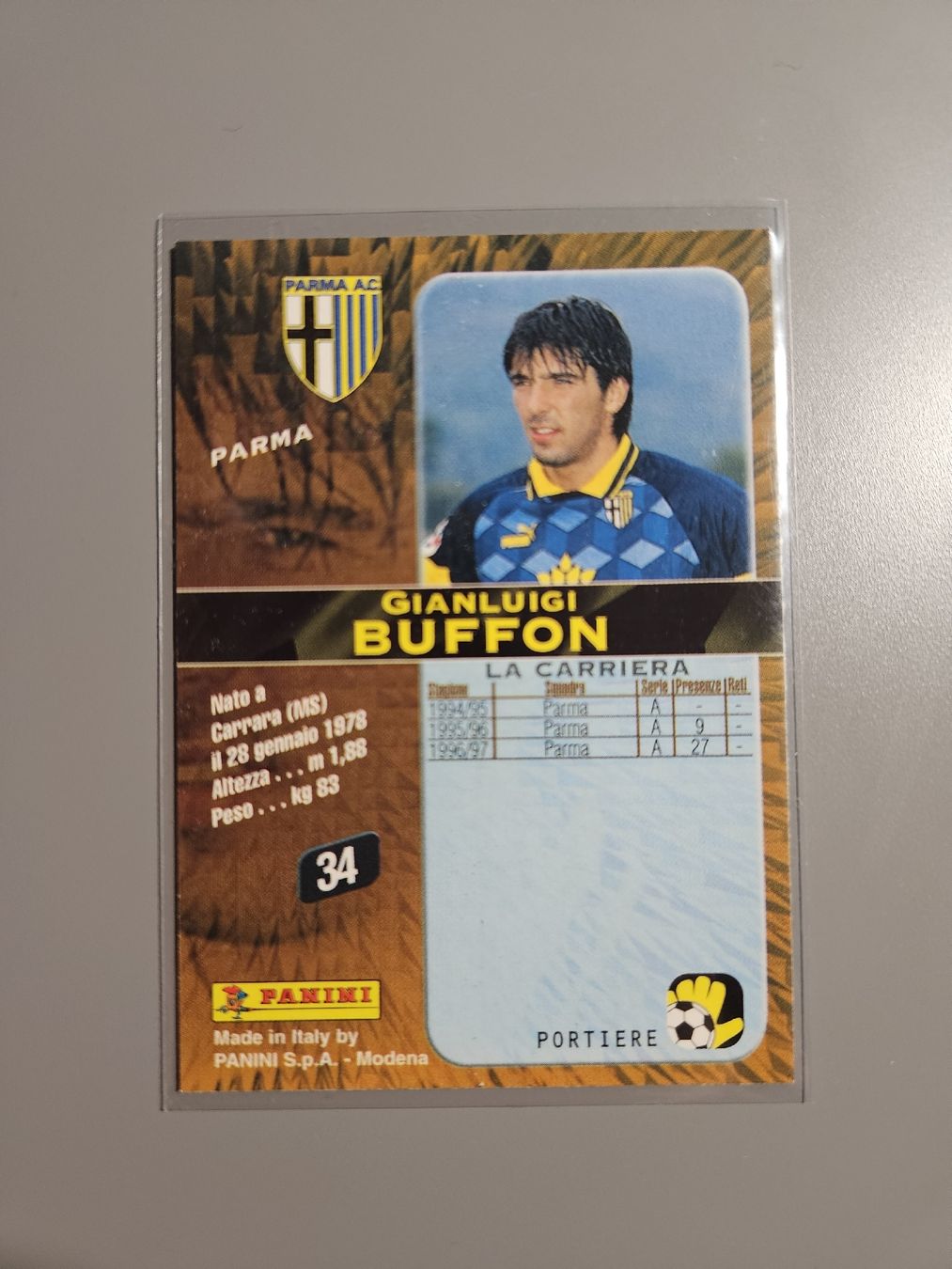 Gianluigi Buffon - Calcio 98 Cards - Top Zustand! Selten (Neu (gemäss ...