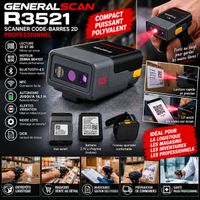 Scanner de codes-barres Generalscan GS R3521