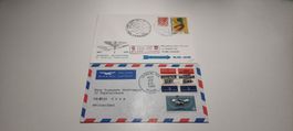 2x Briefumschläge USA und Italien 1965/1977