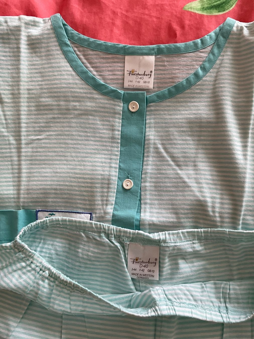 Negligees & Pigiami: Fürstenberg 100% Baumwolle Pyjama Gr 40 neu – Nuovo (secondo la descrizione) da Urdorf venduto da alda02 4