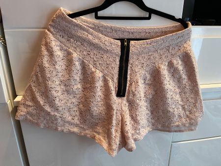 Topshop Glamour pantaloncini di Coton ricamato-38/40-