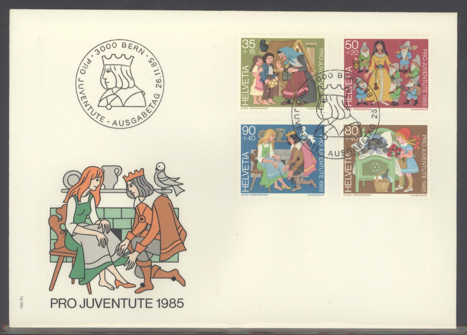 Tutti i francobolli: 1985, FDC, Pro Juventute – Usato da Willisau venduto da Vollstempel