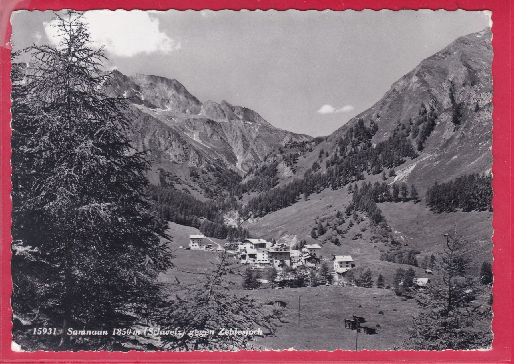 Ansichtskarten: SAMNAUN GEGEN ZEBLESJOCH, 18.9.1968 – Gebraucht aus Oberrieden von Gebirgsstelze