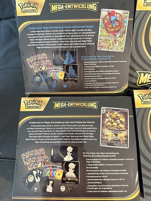 Cartoline: 1 x Pokemon Top Trainer Box Mega Entwicklung DE – Nuovo e nell'imballaggio originale da Zollikofen venduto da TCG_Hasenberger 1