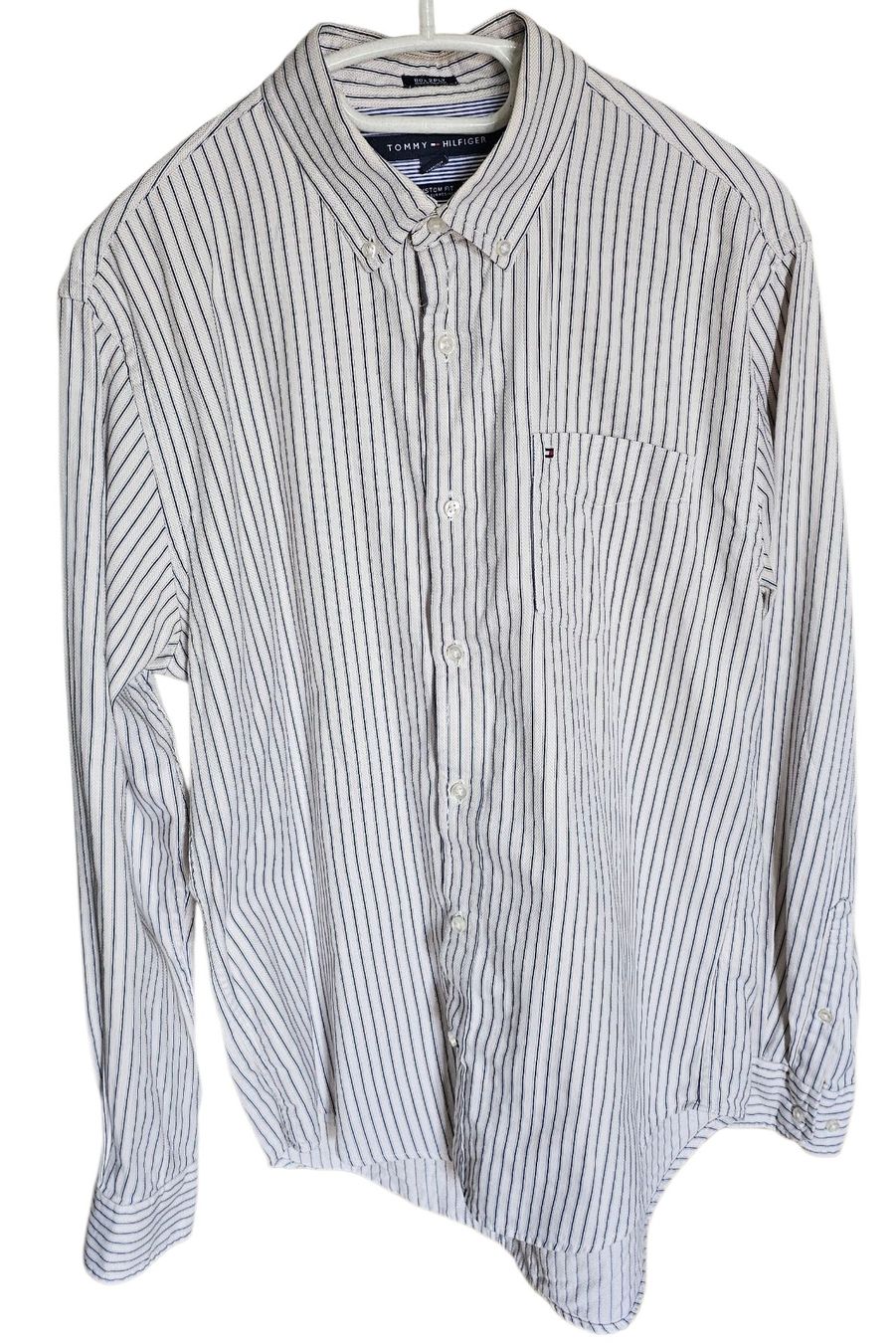 Tommy Hilfiger Camicie: Tommy Hilfiger Herren Hemd, gestreift, Gr. M – Usato da Langenthal venduto da SecondChanceShop