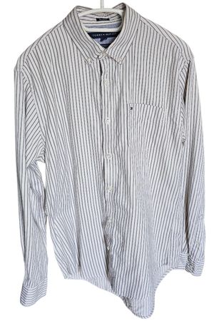Tommy Hilfiger Herren Hemd, gestreift, Gr. M