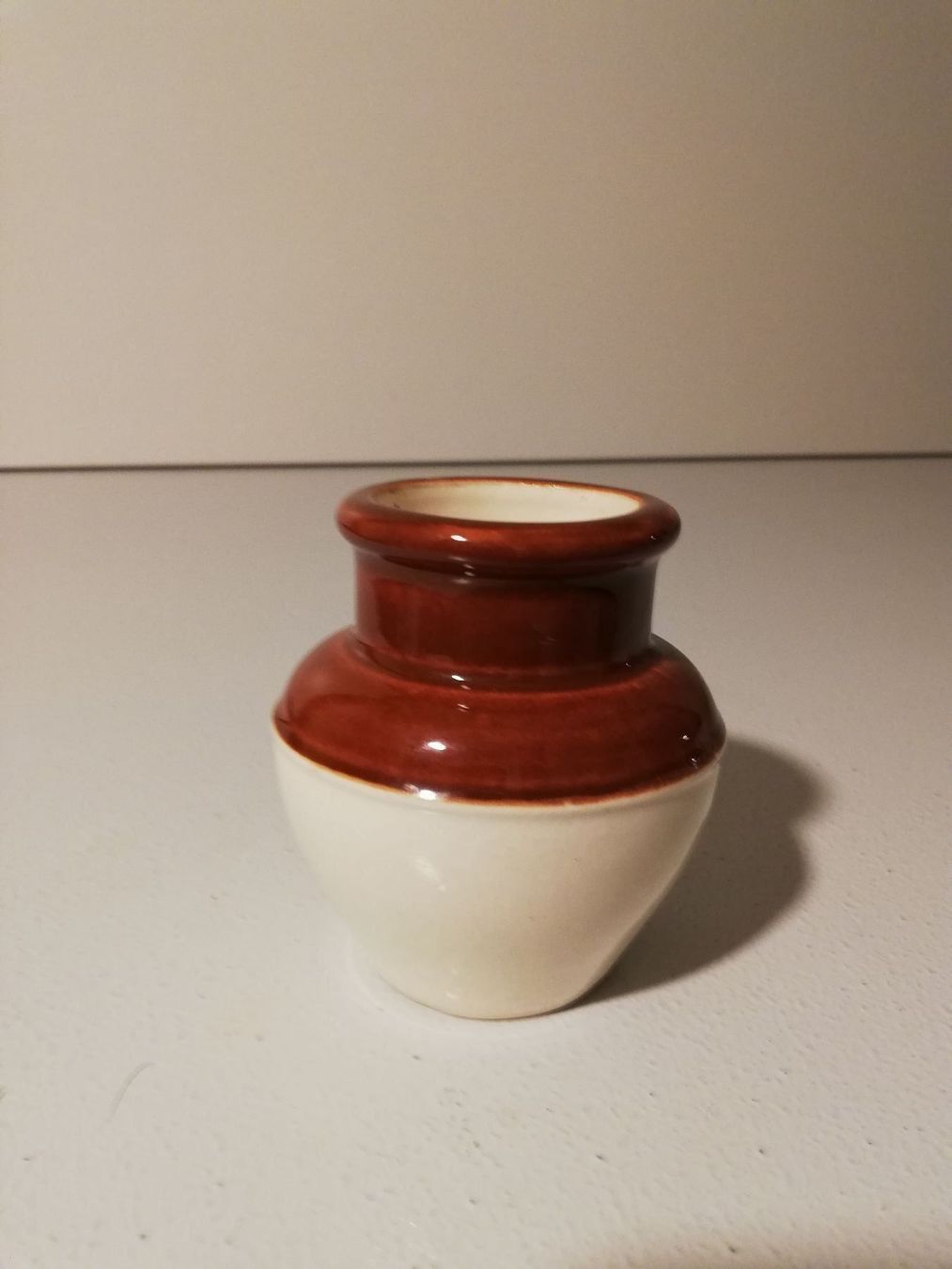Vasi & Recipienti: Mini Ton Topf Hell/Dunkelbraun DEKO – Nuovo (secondo la descrizione) da Zuerich venduto da lichti