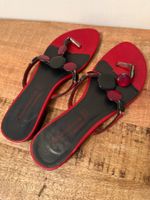 Damen Tamaris Sandalen/Zehentrenner, rot, Gr. 41